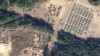 Satellite imagery obtained by RFE/RL shows Russia has set up more than 300 tents in three locations over the past month to temporarily house soldiers at three training grounds in Belarus, including 190 tents at Abuz-Lyasnouski.