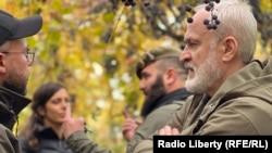 Akhmed Zakayev (right) is a former top official of the short-lived independent Chechen Republic of Ichkeria who lives in London.