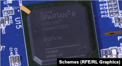 A Xilinx microchip found in the Iranian drone