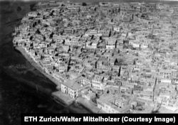 Bushehr, a town on the Persian Gulf, is seen from an altitude of 300 meters.