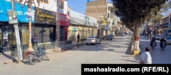 In Quetta, the capital of the southwestern Balochistan Province, shops were closed to protest election rigging on February 13.