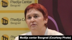 Vanja Macanovic, head of the Autonomous Women's Center, which launched the Femicide Memorial