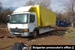 In February, 18 migrants were found dead in this abandoned truck near the capital, Sofia.