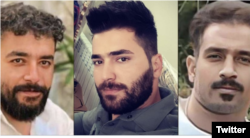 Saleh Mirhashemi (left to right), Majid Kazemi, and Saeid Yaqoubi were reportedly executed early on May 19.