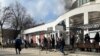 Smoke pours out of Moscow's embassy in Chisinau on March 17.