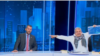 Boyan Rasate (left), from the far-right Bulgarian National Union, and Ventsislav Angelov, one of Bulgaria's most notorious anti-vaxxers and a leader of the Truth and Only The Truth, another far-right party that operates largely in obscurity, appeared on Bulgarian TV on March 12.