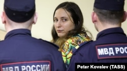 St. Petersburg artist Aleksandra Skochilenko was sentenced in November to seven years in prison for an anti-war protest. 