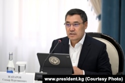 Kyrgyz President Sadyr Japarov (file photo)