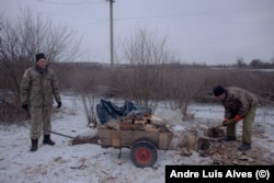 Winter in southern Ukraine is relatively warm but the steppe wind can be piercingly cold.