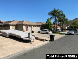 The house Zabugorsky and his family rented in Canyon Lake, California