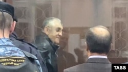 Magomed Magomedov appears in court in Moscow in October 2023