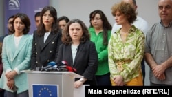 At a press conference in Tbilisi on May 30, representatives from Georgian NGOs said that they would fight the new "foreign agent" law in the courts. 