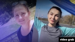 Viktoria Andrusha (left) and Lyudmyla Huseynova both endured months of Russian captivity.