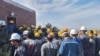 Iranian workers stage a protest rally on March 22.