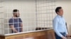 A handout photo from a court in Crimea shows Dilaver Salimov during proceedings against him in 2024. 