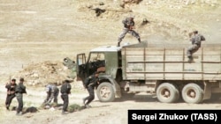 Large-scale military exercises held in the south of Tajikistan (file photo)