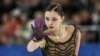 Figure skater Sofya Samodelkina performs during the free skating event at the Channel One Figure Skating Cup at the Saransk Arena in Mordovia, Russia, on March 27, 2022.