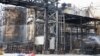 A general view of fire suppression at an oil refinery in Bandar Abbas, Iran. (file photo)