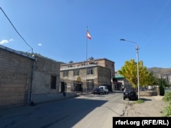 A large Iranian flag flies above the regional capital, Kapan, at a consulate that was opened last year.