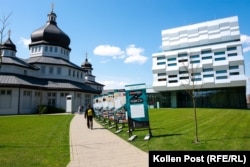 The Ukrainian Catholic University in Lviv, a hub for IT and other business activity.