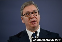 Serbian President Aleksandar Vucic (file photo)