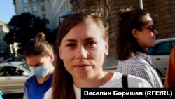 Protester Sanya said that Bulgarian lawmakers "are talking about things that do not exist."