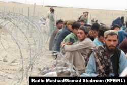 Afghan refugees stay at holding camps for verification near the Afghan border in Chaman, Pakistan, on November 2, 2023.