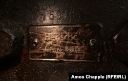 A manufacturer plate reveals one of the Bosnian Kriegsloks was made by Henschel, the same company that produced Tiger tanks for the Nazi forces.