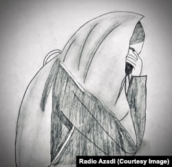 A drawing by Malali, a Pashto-speaking girl from an undisclosed location