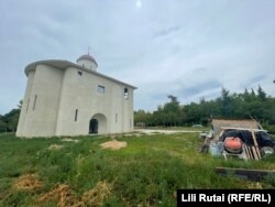 An unfinished Orthodox church on the outskirts of Heviz