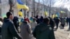 Ordinary Ukrainians Again Face Off Against Russian Soldiers In Protests screen grab