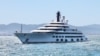 The Scheherazade superyacht is currently anchored at the Marina di Carrara port in Tuscany. (file photo)