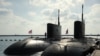 Russian submarines docked at a Russian naval base in the Syrian port of Tartus. (file photo)