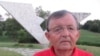 Sixty-two-year-old Rasko Tanasijevic at the Sumarice war memorial in Kragujevac on July 31