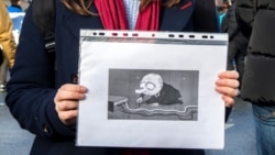 A sign held by a protester at a political rally for Internet freedom in Moscow in March.