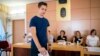 An 18-year-old man casts his vote during European elections in Kozarmisleny, Hungary, in May 2019.