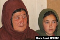 Ahmad Zia's mother, Bibi Asam, and one of his sisters.