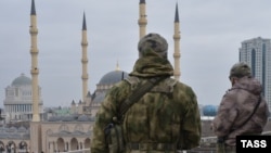 Security forces in Grozny. (File photo)