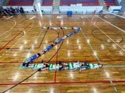 Schoolchildren participated in a flash mob in support of the Russian Army in the Stavropol region in November.