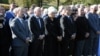 Last month, Claudia Roth (center) became the first senior German official to attend the annual memorial for the victims of the Nazi massacre in the central Serbian city of Kragujevac.