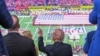 U.S. President Donald Trump and daughter Ivanka Trump attend the Super Bowl in New Orleans on February 9.