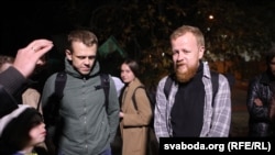 Journalists Uladz Hrydzin and Alyaksandr Vasyukovich were released on September 24 after 11 days in jail in Minsk.