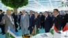 From right to left: Kyrgyz President Sadyr Japarov, former Turkmen President Gurbanguly Berdymukhammedov, Uzbek President Shavkat Mirziyoev, Tajik President Emomali Rahmon, and Kazakh President Qasym-Zhomart Toqaev meet in Cholpon-Ata on July 20.