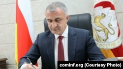 Former de facto leader of Georgia's breakaway region of South Ossetia, Anatoly Bibilov (file photo)