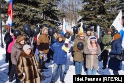 The rally in the Tatar capital, Kazan.