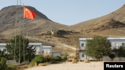 A Chinese flag flies near a copper mine in Afghanistan's Logar Province. (file photo)