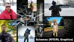 Photos from social media posts tied to locations near a military unit in Tula, Russia