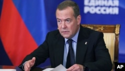 Dmitry Medvedev accused NATO and officials from countries allied with Ukraine in its battle to repel invading Russian troops of being participants in the conflict, making them "legitimate military targets."