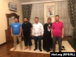 The four brothers at the heart of the Abdukadyr family business (left to right): Alimujiang Hadeer, Nabi Hadeer, Maimaitili Hadeer, and the head of the family, Khabibula Abdukadyr.