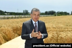 Uzbek President Shavkat Mirziyoev visiting Ferghana Valley last year.